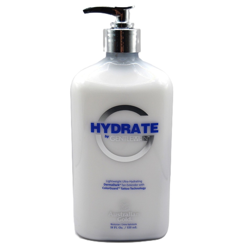 Australian Gold G Gentlemen Hydrate Tan Extender Moisturizer Tattoo Guard 18oz